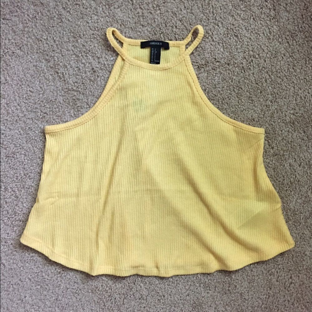 F21 Yellow Tank Top - Picture 1 of 1